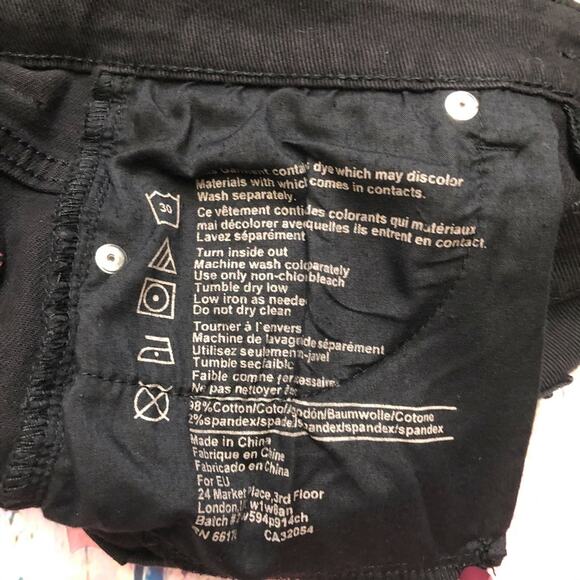 BDG Jeans Shorts Womens 29 Black High Rise Cheeky Distressed ASO Selena Gomez - Picture 12 of 12